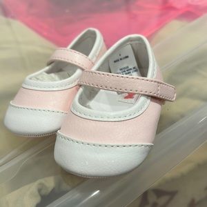 Janie and jack baby pink shoes
